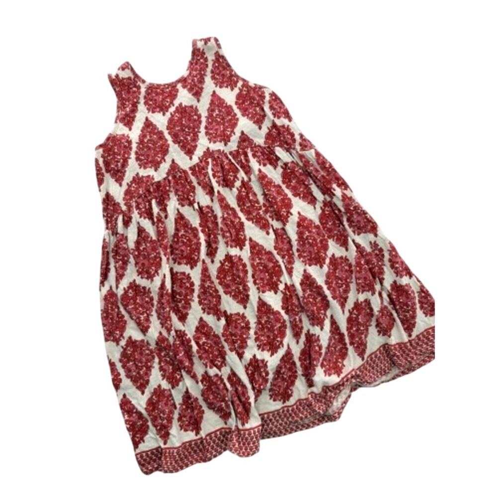 Pink Chicken NY Girls Red & White 100% Cotton Sundress 7Y